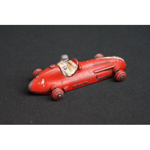 1281 - Eight Mid 20th C Dinky diecast racing car models to include 23F Alfa-Romeo, 23G Cooper-Bristol, 23K ... 