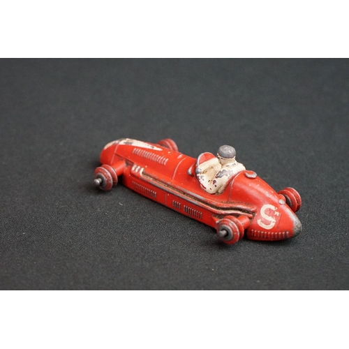 1281 - Eight Mid 20th C Dinky diecast racing car models to include 23F Alfa-Romeo, 23G Cooper-Bristol, 23K ... 