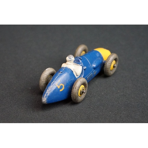 1281 - Eight Mid 20th C Dinky diecast racing car models to include 23F Alfa-Romeo, 23G Cooper-Bristol, 23K ... 