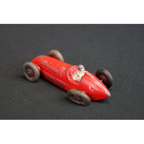 1281 - Eight Mid 20th C Dinky diecast racing car models to include 23F Alfa-Romeo, 23G Cooper-Bristol, 23K ... 