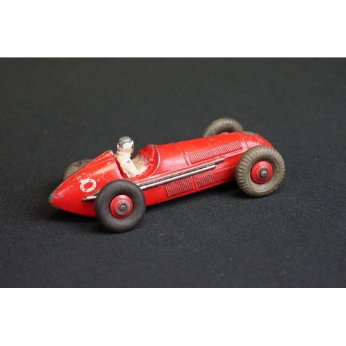 1281 - Eight Mid 20th C Dinky diecast racing car models to include 23F Alfa-Romeo, 23G Cooper-Bristol, 23K ... 