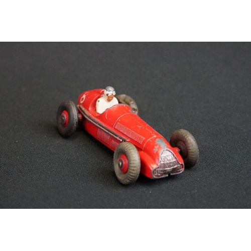 1281 - Eight Mid 20th C Dinky diecast racing car models to include 23F Alfa-Romeo, 23G Cooper-Bristol, 23K ... 