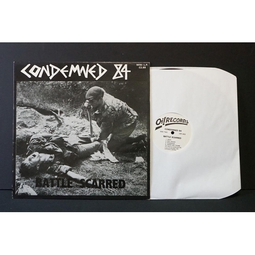 134 - Vinyl - Punk Rock - 9 rare UK Punk Rock / Hardcore albums to include: Condemned 84 – Battle Scarred ... 