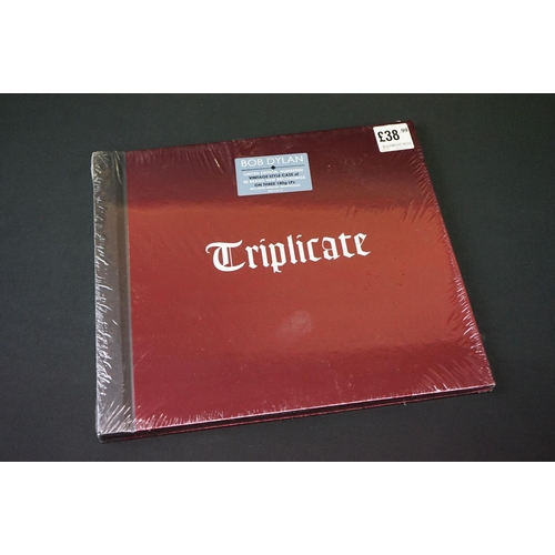 166 - Vinyl - 14 Bob Dylan LP's to include Triplicate ltd numbered edition still in shrink, Rough And Rowd... 