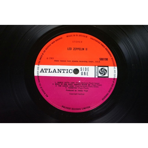 37 - Vinyl - Led Zeppelin - Led Zeppelin II (UK 1969 1st pressing, Atlantic Records, 588198), original wi... 