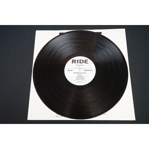 39 - Vinyl - Ride - Nowhere (UK 1990 1st press, embossed sleeve, Creation Records CRELP 074 ) EX / EX + p... 