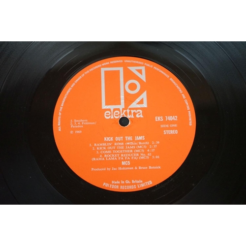 40 - Vinyl - MC5 - Kick Out The Jams (1969 UK 1st pressing orange / silver labels, Elektra Records, EKS 7... 