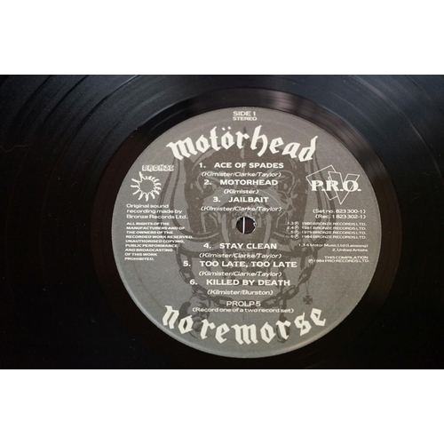 48 - Vinyl - Motorhead No Remorse on Bronze MOTOR 1.  Limited Edition release from 1984 with leather slee... 