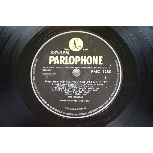 53 - Vinyl - The Beatles A Hard Days Night early mono press with G&L flipback sleeve, The Parlophone Co a... 