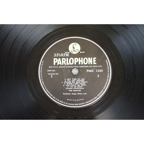 53 - Vinyl - The Beatles A Hard Days Night early mono press with G&L flipback sleeve, The Parlophone Co a... 