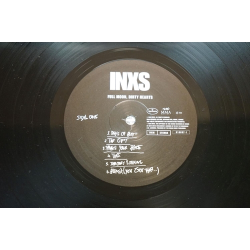 55 - Vinyl - 10 INXS LP's to include Full Moon Dirty Hearts (518 637-1) Sleeve Ex other than small corner... 