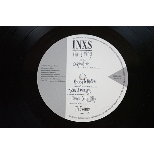 55 - Vinyl - 10 INXS LP's to include Full Moon Dirty Hearts (518 637-1) Sleeve Ex other than small corner... 