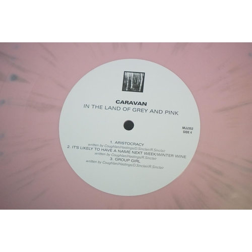 66 - Vinyl - 3 Caravan reissue LP's to include In The Land Of The Grey And Pink (MJJ352) pink splatter vi... 