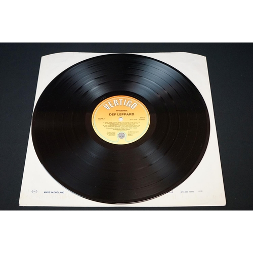 92 - Vinyl - 3 Def Leppard LP's to include On Through The Night (Vertigo 9102040) gold promo stamp to rea... 