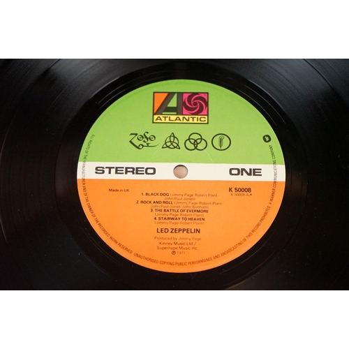 99 - Vinyl - Three Led Zeppelin LP's to include I (588 171) plum Atlantic labels, sleeve is Vg with some ... 