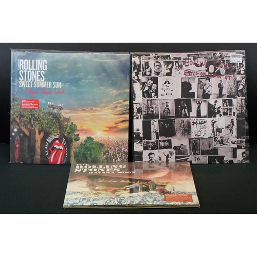 355 - Vinyl - Three recent release Rolling Stones LPs to include Havana Moon, Exile on Main Street and Swe... 