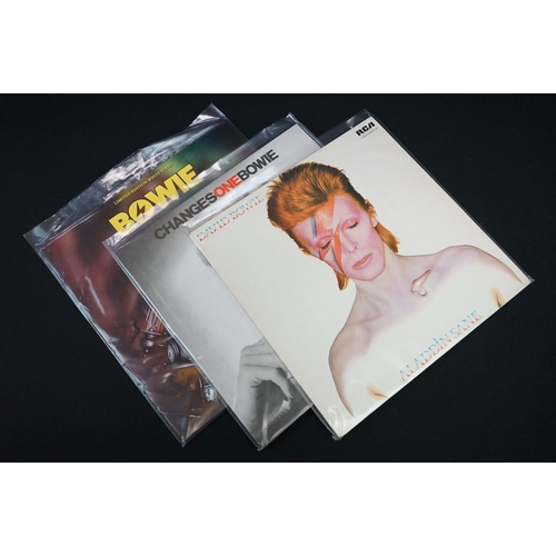 104 - Vinyl - 16 David Bowie LP's spanning his career including reissues and private pressings including B... 