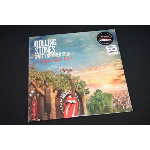 119 - Vinyl - 8 Rolling Stones LP's and 1 Keith Richards LP's all recent release or reissue and all still ... 