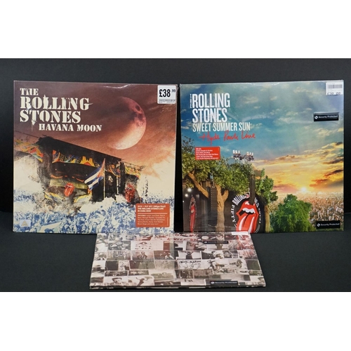 356 - Vinyl - Three recent release Rolling Stones LPs to include Havana Moon, Exile on Main Street and Swe... 