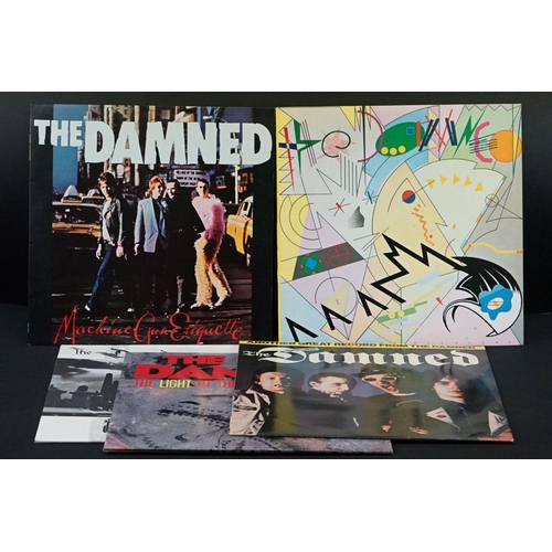 678 - Vinyl - The Damned - 5 Original Pressing albums, including: Music For Pleasure (1977, German 1st Pre... 