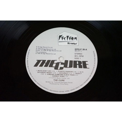 681 - Vinyl - The Cure - 10 albums and one 12” UK Original Pressing, to include: Kiss Me, Kiss Me, Kiss Me... 