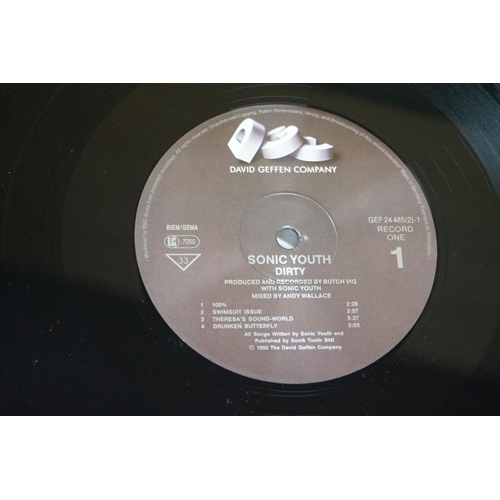 651 - Vinyl - Sonic Youth - 4 UK 1st pressing albums, to include: Bad Moon Rising (1985, UK, Blast First R... 