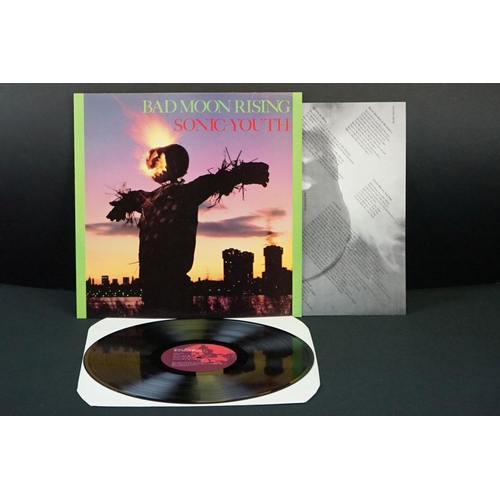 651 - Vinyl - Sonic Youth - 4 UK 1st pressing albums, to include: Bad Moon Rising (1985, UK, Blast First R... 