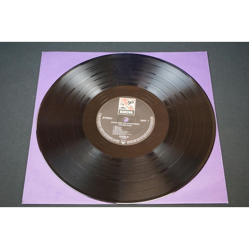 694 - Vinyl - Five Echo and the Bunnymen original pressing LPs to include Crocodiles KODE1 vg/vg++ plus pr... 