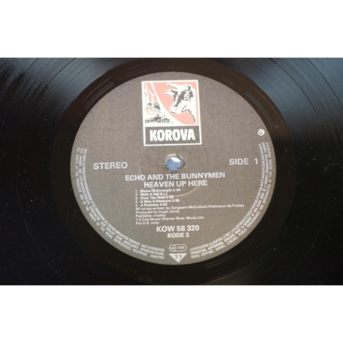 694 - Vinyl - Five Echo and the Bunnymen original pressing LPs to include Crocodiles KODE1 vg/vg++ plus pr... 