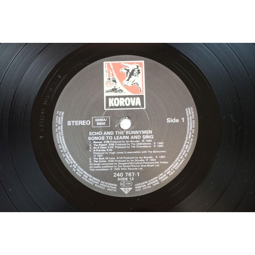 694 - Vinyl - Five Echo and the Bunnymen original pressing LPs to include Crocodiles KODE1 vg/vg++ plus pr... 