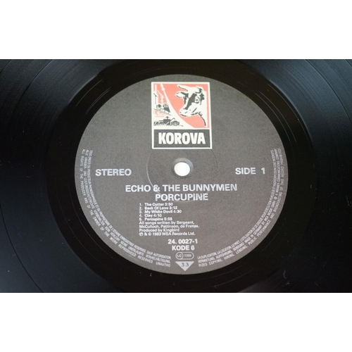 694 - Vinyl - Five Echo and the Bunnymen original pressing LPs to include Crocodiles KODE1 vg/vg++ plus pr... 