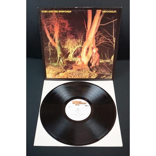 694 - Vinyl - Five Echo and the Bunnymen original pressing LPs to include Crocodiles KODE1 vg/vg++ plus pr... 