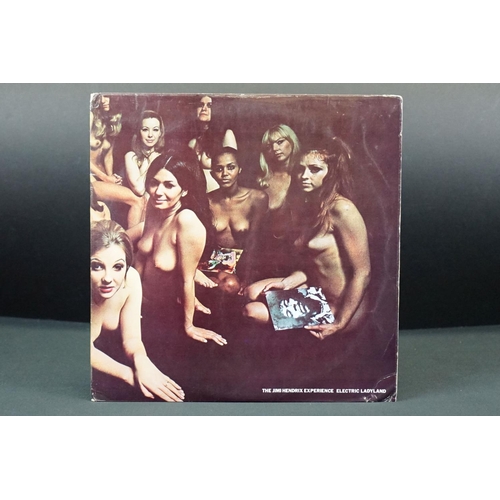 1 - Vinyl - Jimi Hendrix Electric Ladyland LP on Track 612008/9, stereo, blue text, Jimi to left, Noel &... 