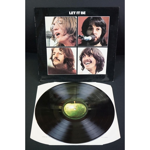 12 - Vinyl - The Beatles Let It Be Box Set Apple PXS1 with book and LP, no poster. red apple to rear of L... 