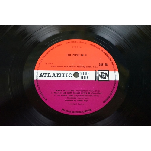 16 - Vinyl - Led Zeppelin Two LP on Atlantic 5881989 red & purple Atlantic label, Lemon Song to label and... 