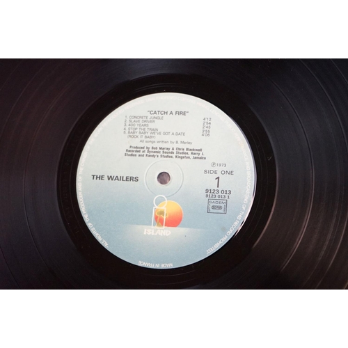 28 - Vinyl - The Wailers / Bob Marley Catch A Fire on Island Records 9123 013 with the blue 'day and nigh... 