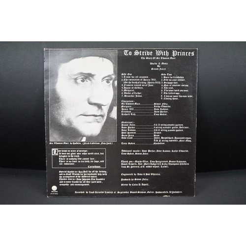 33 - Vinyl - Simon Foley To Strive With Princes - The Story Of Sir Thomas More.  UK 1st pressing on Look ... 