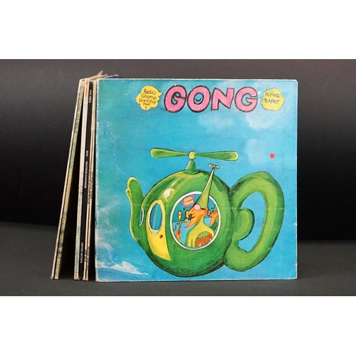 563 - Vinyl - 7 1970's prog / folk / rock LP's including Gong Flying Teapot (OVED14), Roy Harper Valentine... 