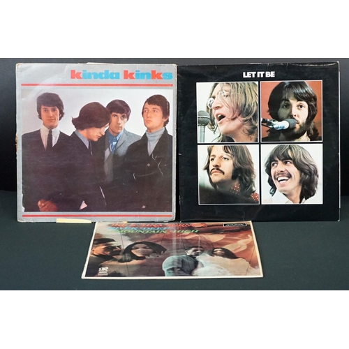 564 - Vinyl - 3 LP's to include The Beatles Let It Be export Parlophone sleeve (Vg+) vinyl Vg+ 3U/3U matri... 