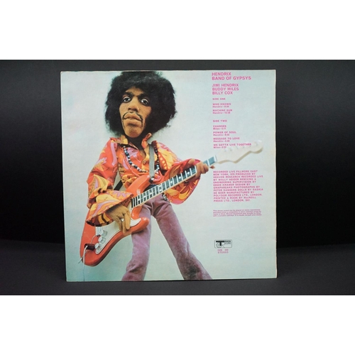 9 - Vinyl - Jimi Hendrix Band of Gypsys LP on Track 2406002, original 'Puppet' sleeve, sleeve and vinyl ... 