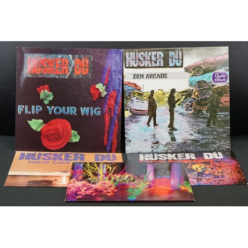 662 - Vinyl - Husker Du - 5 albums, to include: Zen Arcade (1984 UK 1st Pressing Double album, SST Records... 