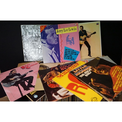 140 - Vinyl - Over 200 mainly 1950's & 60's rock n roll, beat, rockabilly and more LP's with some 12