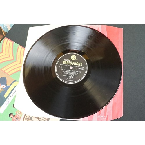 14 - Vinyl - The Beatles Sgt Pepper LP (PMC 7027) yellow and black label, including ' Gramophone Co Ltd '... 