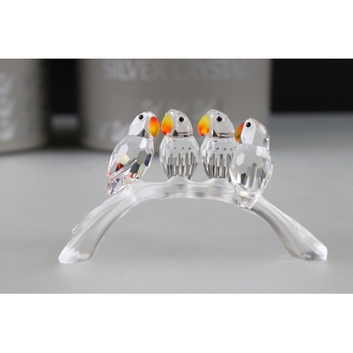1 - Two Boxed Swarovski Crystal Animals including South Sea Dolphin on a Wave 7644 000 001 and Baby Love... 