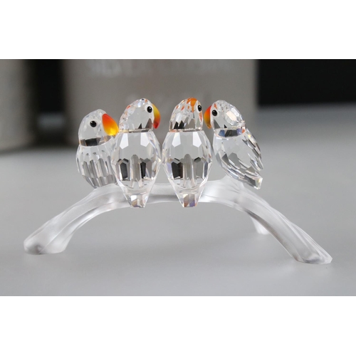 1 - Two Boxed Swarovski Crystal Animals including South Sea Dolphin on a Wave 7644 000 001 and Baby Love... 