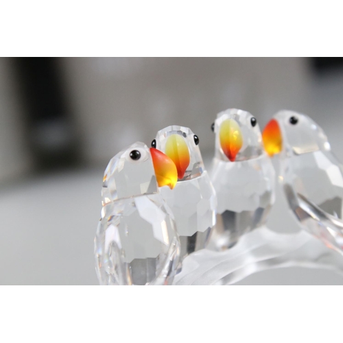 1 - Two Boxed Swarovski Crystal Animals including South Sea Dolphin on a Wave 7644 000 001 and Baby Love... 