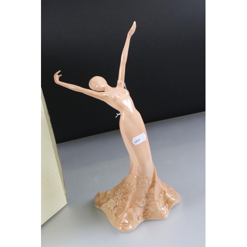 22 - Boxed Lladro ' Sad Sax ' Clown, 23cm high together with Boxed Coalport ' Music and Dance Cadenza ' F... 