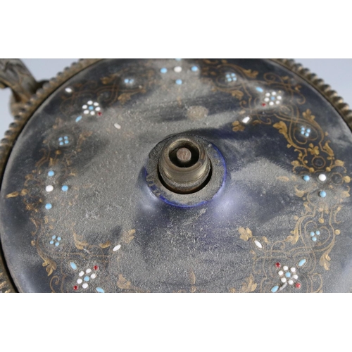 3 - Pair of 19th century Porcelain Urn Table Lamps in the Sevres style with gilt metal mounts, painted w... 