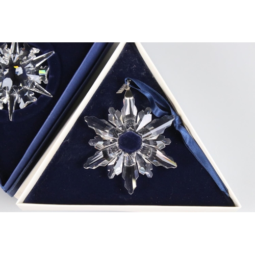 41a - Ten Boxed Swarovski Christmas / Holiday Ornaments comprising a continuous run from 1994 to 2003