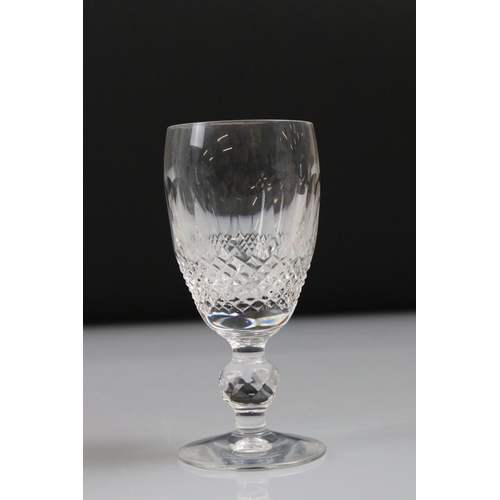 53 - Set of Eight Waterford Cut Glass Wine Glasses, 15cm high together with another Pair of Waterford Gla... 